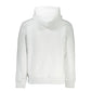 Calvin Klein Chic White Embroidered Hoodie with Eco-Conscious Touch