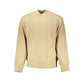 Calvin Klein Beige Crew Neck Logo Sweatshirt