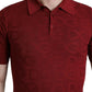 Dolce & Gabbana Silk Maroon Polo T-Shirt - Elegance Meets Comfort