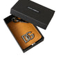 Dolce & Gabbana Elegant Orange Calf Leather Card Holder