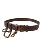 Dolce & Gabbana Elegant Brown Calf Leather Belt - Timeless Accessory