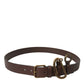 Dolce & Gabbana Elegant Calf Leather Belt with Metal Buckle Closure