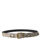 Dolce & Gabbana Elegant Italian Leather Belt