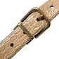 Dolce & Gabbana Elegant Beige Leather Belt