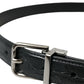 Dolce & Gabbana Elegant Leather Belt with Metal Buckle