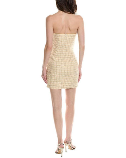 Eva Franco Strapless Tweed Sheath Dress