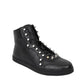 Gucci Men's  Sttuded Leather High Top Sneaker