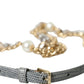 Dolce & Gabbana Elegant Crystal Bounce Waist Belt