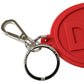 Dolce & Gabbana Elegant Red Trifold Key Holder Case