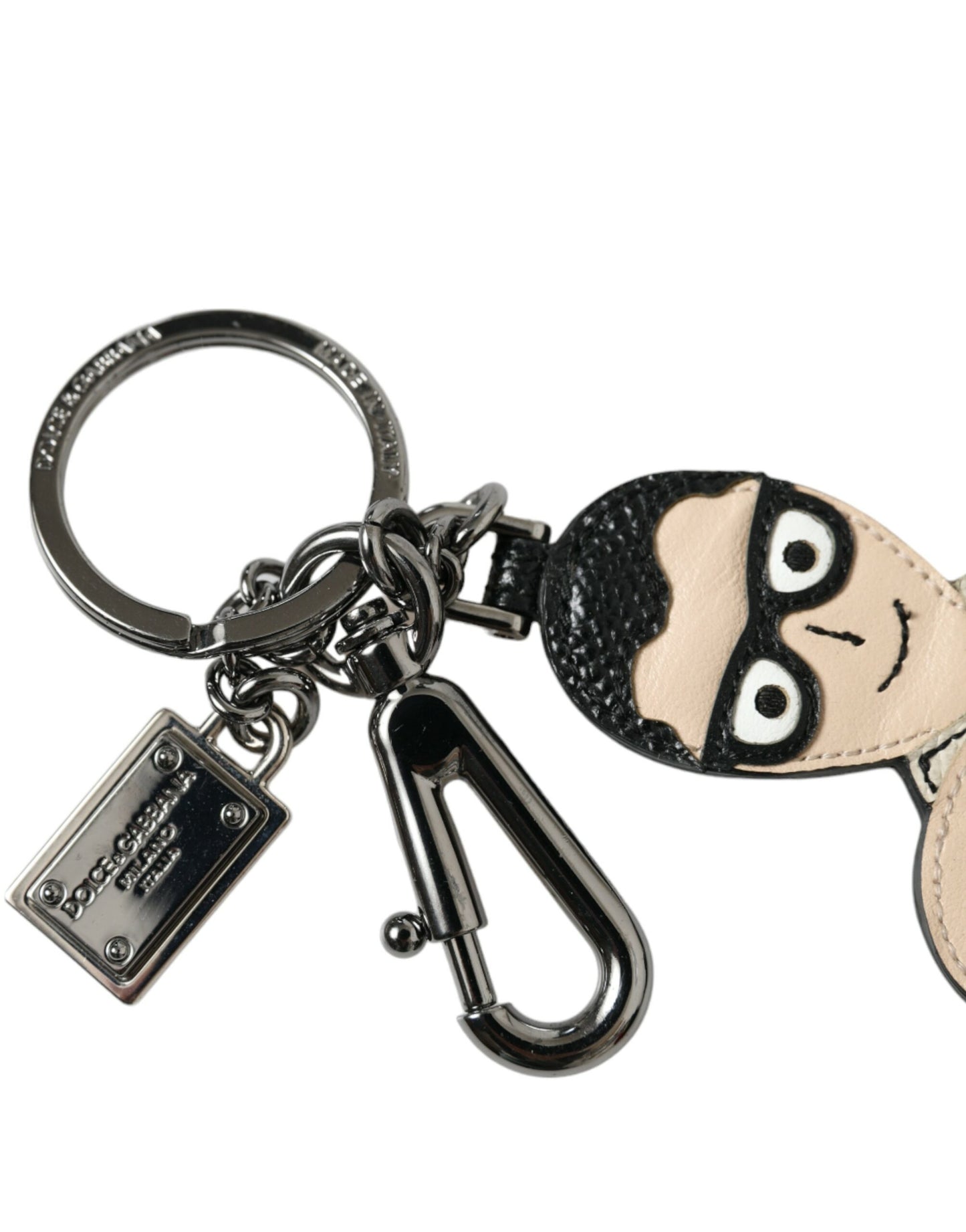 Dolce & Gabbana Elegant Multicolor Leather Keychain