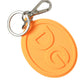 Dolce & Gabbana Elegant Orange Charm Keyring with Silver Detail