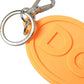 Dolce & Gabbana Elegant Orange Charm Keyring with Silver Detail