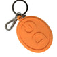 Dolce & Gabbana Elegant Orange Charm Keyring with Silver Detail