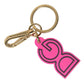 Dolce & Gabbana Chic Gold and Pink Logo Keychain