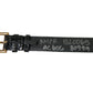 Dolce & Gabbana Elegant Gold Black Leather Bracelet