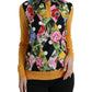 Dolce & Gabbana Multicolor Cashmere-Silk Blend Henley Sweater