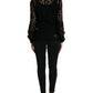 Dolce & Gabbana Elegant Floral Lace Blouse Top