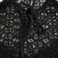 Dolce & Gabbana Elegant Floral Lace Blouse Top