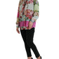 Dolce & Gabbana Elegant Multicolor Silk Blend Long Sleeve Top