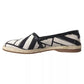 Dolce & Gabbana Elegant Striped Leather Espadrilles