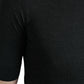 Dolce & Gabbana Elegant Silk Crew Neck Tee in Dark Grey