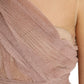 Dolce & Gabbana Lilac One-Shoulder Pleated Designer Dress