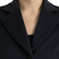 Dolce & Gabbana Elegant Virgin Wool Blend Black Blazer