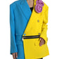 Dolce & Gabbana Multicolor Patchwork Trench Coat Jacket