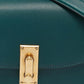 Teal Green Leather Jane Wallet On Chain