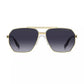 60MM Metal Modified Aviator Sunglasses