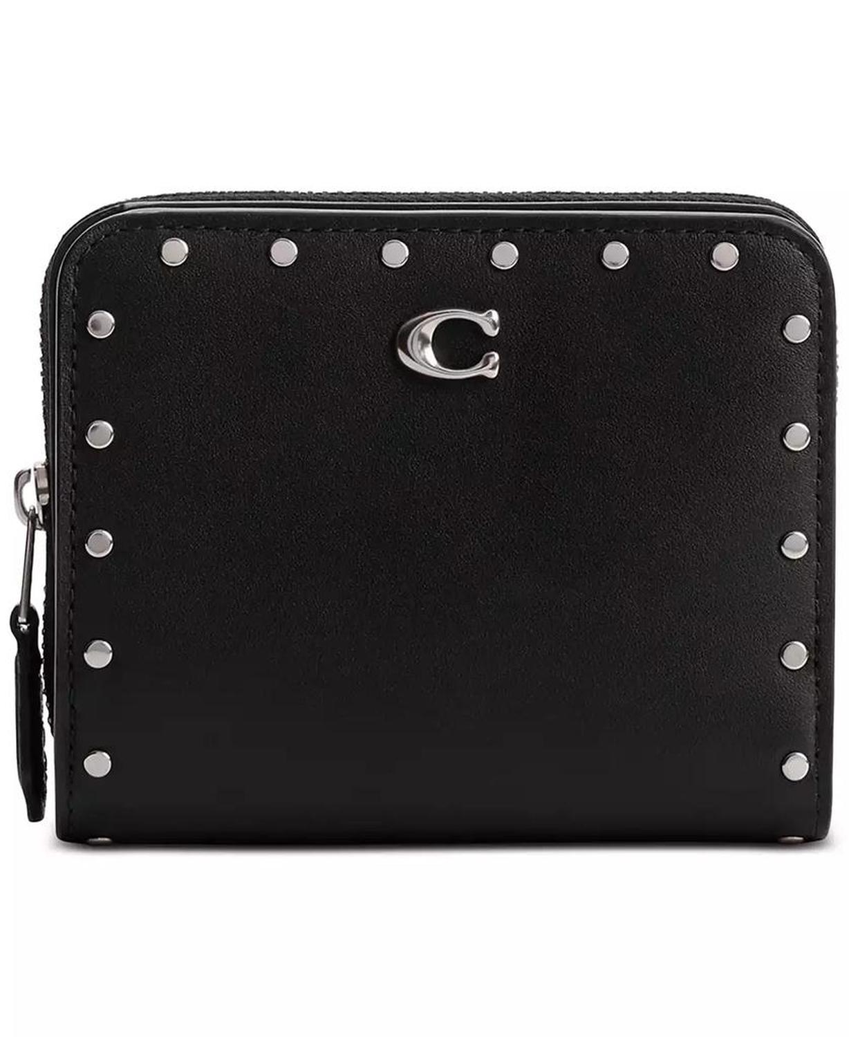 Billfold Rivet Leather Wallet