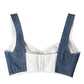 Dolce & Gabbana Elegant Blue Bustier Crop Top