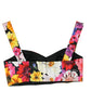 Dolce & Gabbana Exquisite Floral Bustier Crop Top