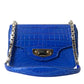 Balenciaga Alligator Skin Mini Shoulder Bag - Elegant Blue