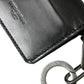 Dolce & Gabbana Black Leather Bifold Logo Card Holder Keyring Wallet