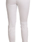 Dolce & Gabbana Chic White Slim Dress Pants