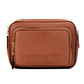 Burberry Small Branded Tan Brown Leather Camera Crossbody Bag