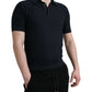 Dolce & Gabbana Dark Blue Collared Short Sleeve Polo T-shirt