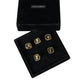 Dolce & Gabbana Gold Brass ROYAL Enamel Set of 5 Ring