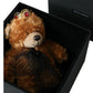 Dolce & Gabbana Brown Teddy Bear Gold Crystal Crown Hair Band Diadem