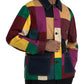 Dolce & Gabbana Multicolor Patchwork Cotton Collared Jacket