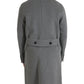 Dolce & Gabbana Gray Double Trench Coat Cashmere Jacket