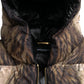 Dolce & Gabbana Parka Brown Full Zip Hooded Long Coat Jacket