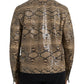 Dolce & Gabbana Beige Exotic Leather Biker Blouson Jacket