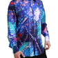 Dolce & Gabbana Purple Luminarie Silk Slim MARTINI Shirt