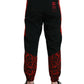 Dolce & Gabbana Black Red Leopard Print Nylon Jogger Pants