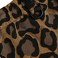 Dolce & Gabbana Brown Leopard Print Polyester Jogger Pants