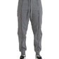 Dolce & Gabbana Gray Cotton Jogger Skinny Sweatpants Pants