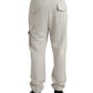 Dolce & Gabbana Off White Viscose Cargo Jogger Sweatpants Pants