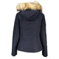 Woolrich Blue Cotton Jackets & Coat